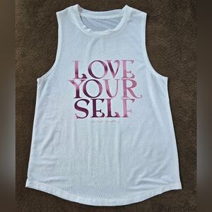 Spiritual Gangster White Pink Muscle Tee